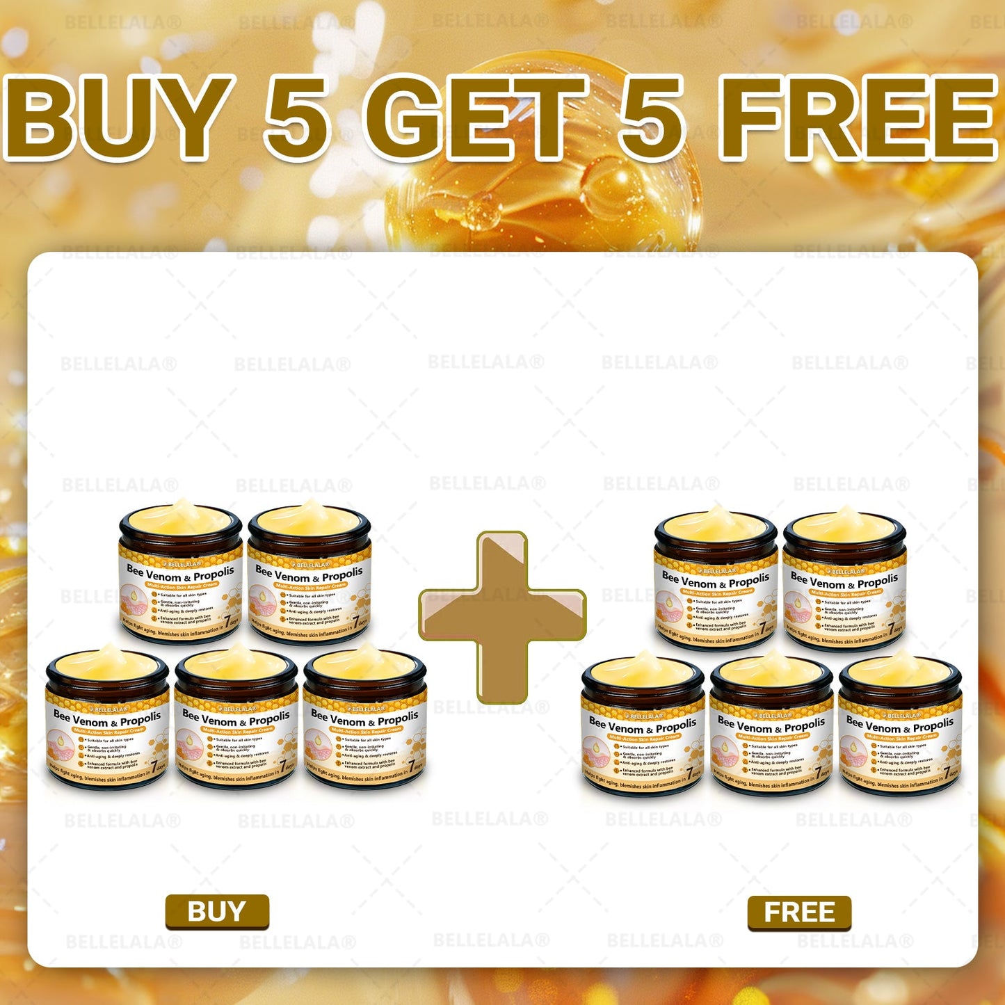 Official Store | ๐๐๐๐๐๐๐๐๐ยฎ ๐๐ฒ๐ฒ ๐ฉ๐ฒ๐ป๐ผ๐บ & ๐ฃ๐ฟ๐ผ๐ฝ๐ผ๐น๐ถ๐ ๐ ๐๐น๐๐ถ-๐๐ฐ๐๐ถ๐ผ๐ป ๐ฆ๐ธ๐ถ๐ป ๐ฅ๐ฒ๐ฝ๐ฎ๐ถ๐ฟ ๐๐ฟ๐ฒ๐ฎ๐บ (Effective Within 7 Days)Bee Venom + ๐ฃ๐ฟ๐ผ๐ฝ๐ผ๐น๐ถ๐ ยท 7X Deep Hydration, targets wrinkles, sagging, stretch marks, dark spots, purpura, inflammations and more