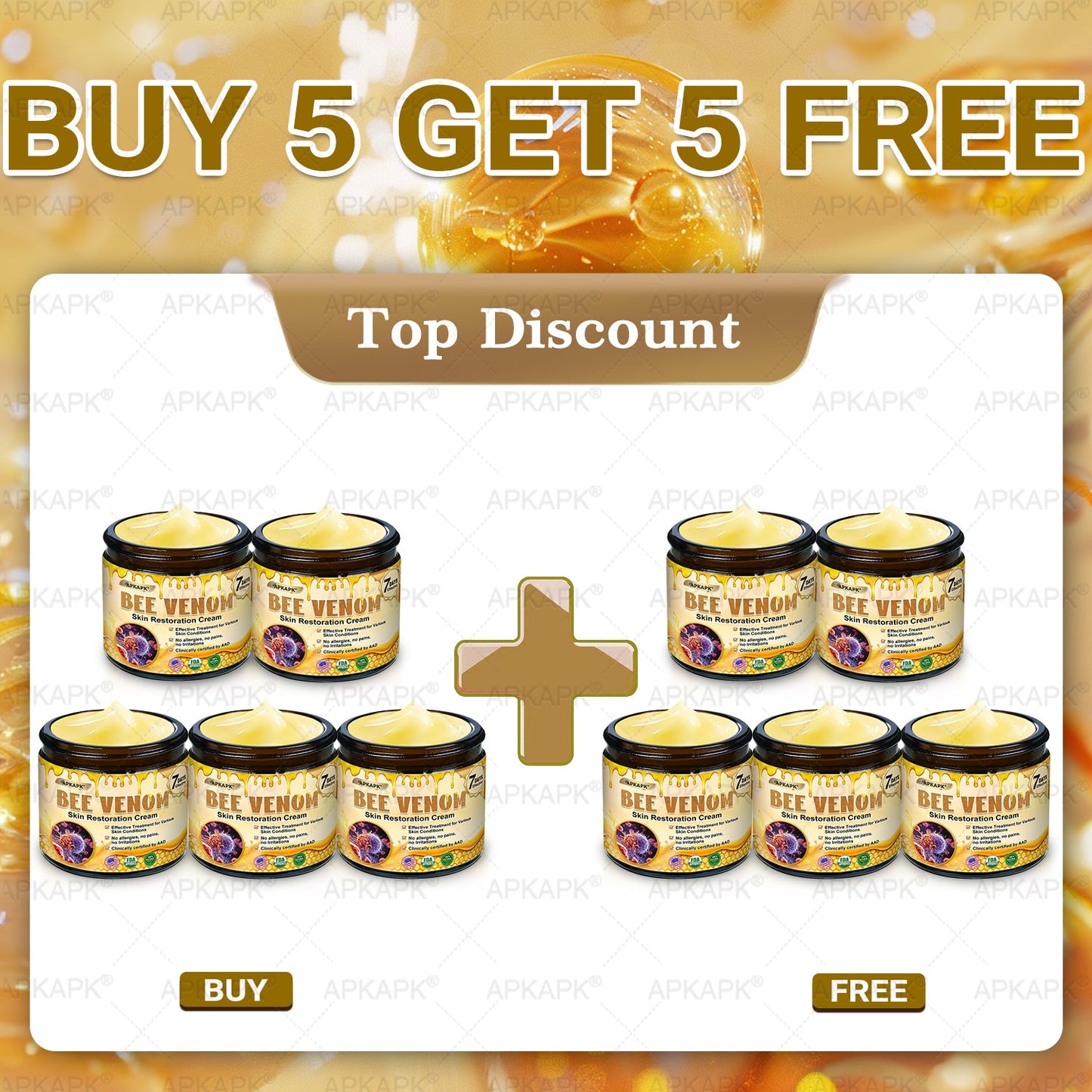 APKAPK®--Only 10 jars! Grab an exclusive 30% discount now! Keep your skin youthful and glowing in just 1 to 3 weeks. Don’t miss your chance—this offer won’t come around again until next year. Act fast! 180-day money back guarantee!