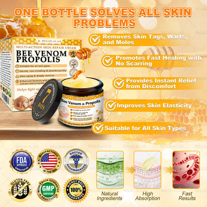 Official Store | 𝗕𝗘𝗟𝗟𝗘𝗟𝗔𝗟𝗔® 𝗕𝗲𝗲 𝗩𝗲𝗻𝗼𝗺 & 𝗣𝗿𝗼𝗽𝗼𝗹𝗶𝘀 𝗠𝘂𝗹𝘁𝗶-𝗔𝗰𝘁𝗶𝗼𝗻 𝗦𝗸𝗶𝗻 𝗥𝗲𝗽𝗮𝗶𝗿 𝗖𝗿𝗲𝗮𝗺 (Effective Within 7 Days)Bee Venom + 𝗣𝗿𝗼𝗽𝗼𝗹𝗶𝘀 · 7X Deep Hydration, targets wrinkles, sagging, stretch marks, dark spots, purpura, inflammations and more