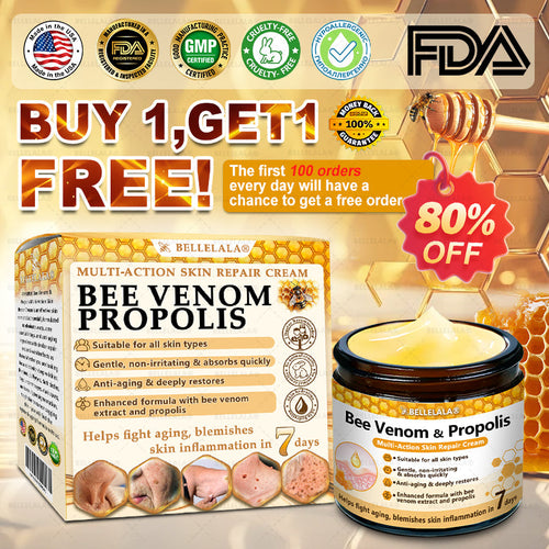 Official Store | 𝗕𝗘𝗟𝗟𝗘𝗟𝗔𝗟𝗔® 𝗕𝗲𝗲 𝗩𝗲𝗻𝗼𝗺 & 𝗣𝗿𝗼𝗽𝗼𝗹𝗶𝘀 𝗠𝘂𝗹𝘁𝗶-𝗔𝗰𝘁𝗶𝗼𝗻 𝗦𝗸𝗶𝗻 𝗥𝗲𝗽𝗮𝗶𝗿 𝗖𝗿𝗲𝗮𝗺 (Effective Within 7 Days)Bee Venom + 𝗣𝗿𝗼𝗽𝗼𝗹𝗶𝘀 · 7X Deep Hydration, targets wrinkles, sagging, stretch marks, dark spots, purpura, inflammations and more