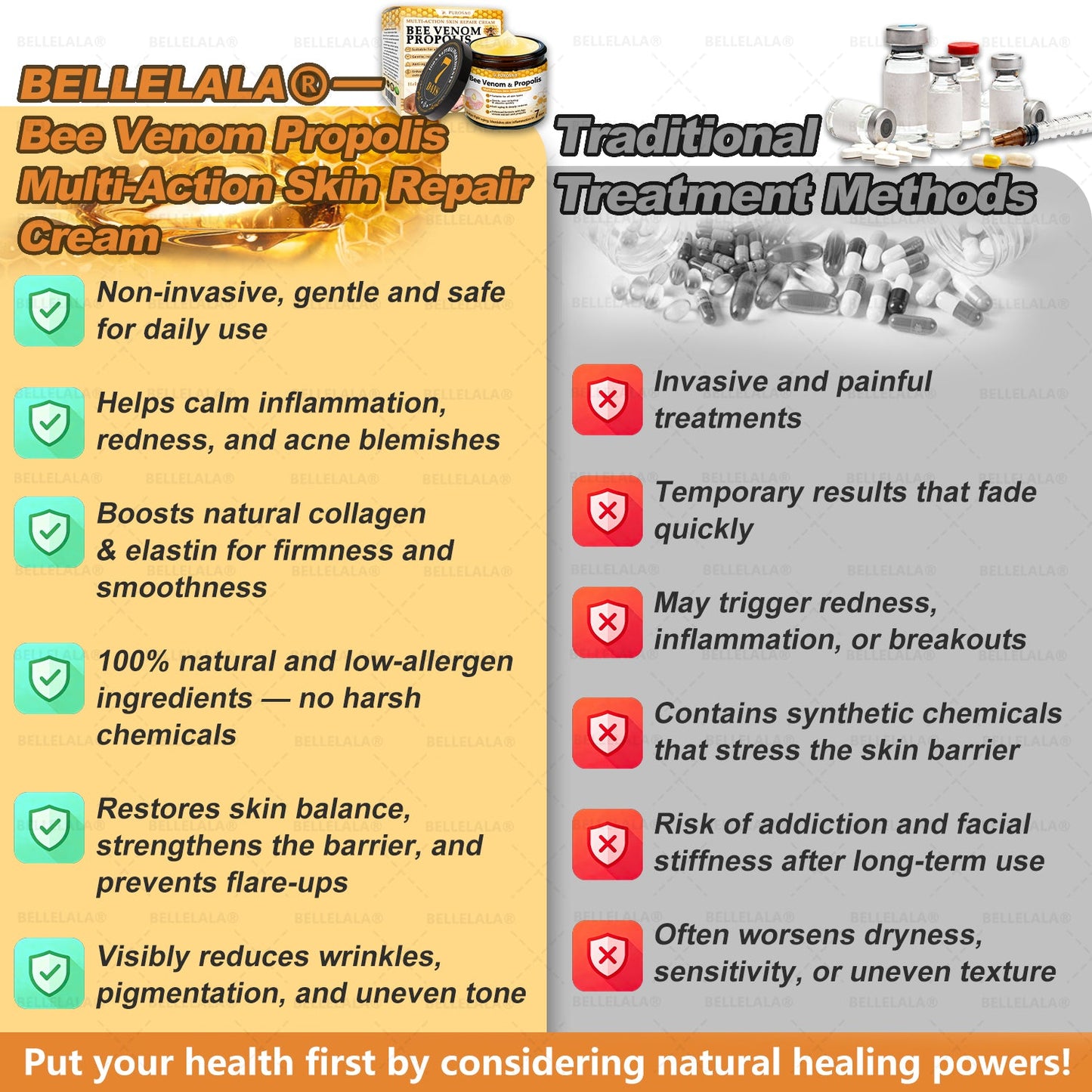 Official Store | 𝗕𝗘𝗟𝗟𝗘𝗟𝗔𝗟𝗔® 𝗕𝗲𝗲 𝗩𝗲𝗻𝗼𝗺 & 𝗣𝗿𝗼𝗽𝗼𝗹𝗶𝘀 𝗠𝘂𝗹𝘁𝗶-𝗔𝗰𝘁𝗶𝗼𝗻 𝗦𝗸𝗶𝗻 𝗥𝗲𝗽𝗮𝗶𝗿 𝗖𝗿𝗲𝗮𝗺 (Effective Within 7 Days)Bee Venom + 𝗣𝗿𝗼𝗽𝗼𝗹𝗶𝘀 · 7X Deep Hydration, targets wrinkles, sagging, stretch marks, dark spots, purpura, inflammations and more