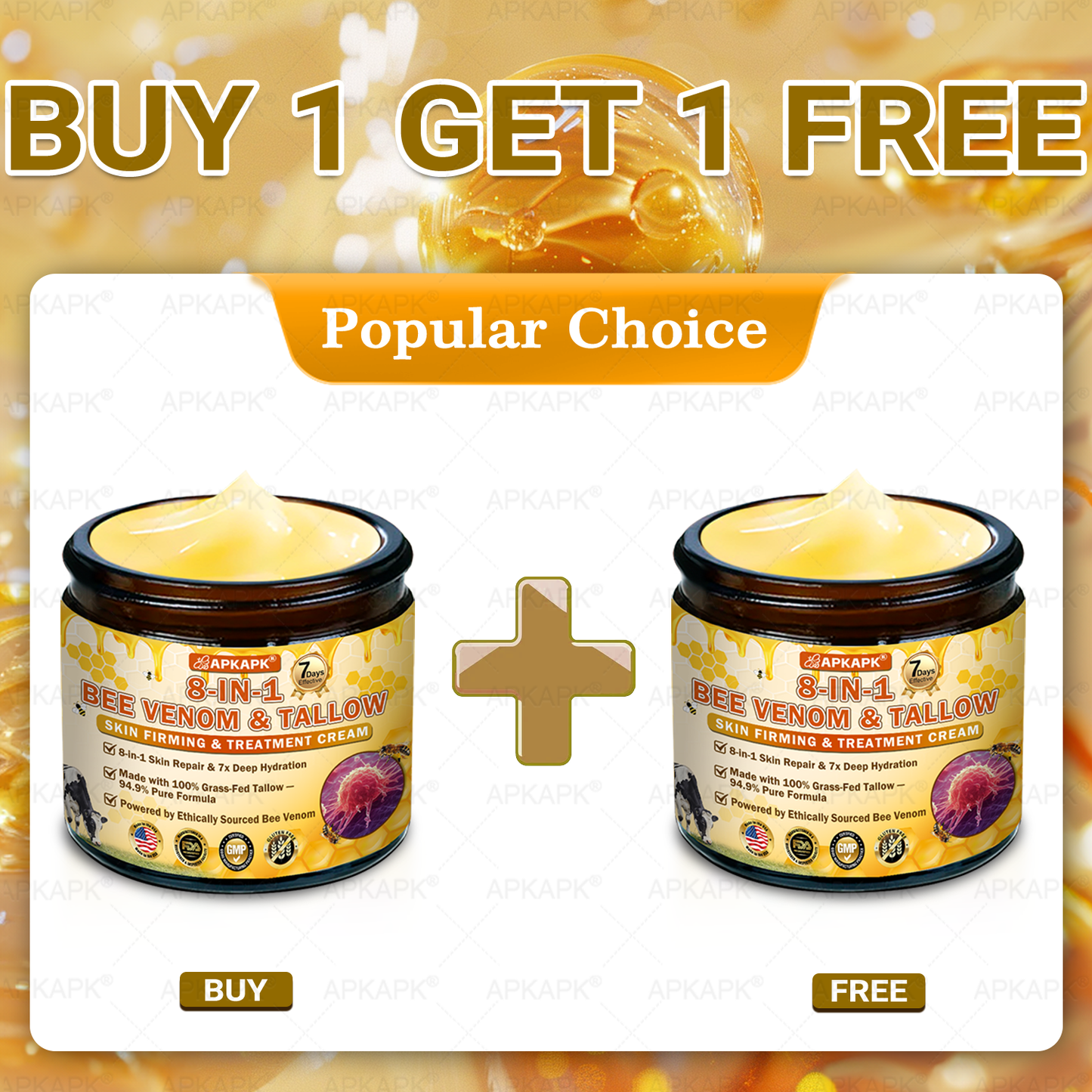 APKAPK®--Only 10 jars! Grab an exclusive 30% discount now! Keep your skin youthful and glowing in just 1 to 3 weeks. Don’t miss your chance—this offer won’t come around again until next year. Act fast! 180-day money back guarantee!