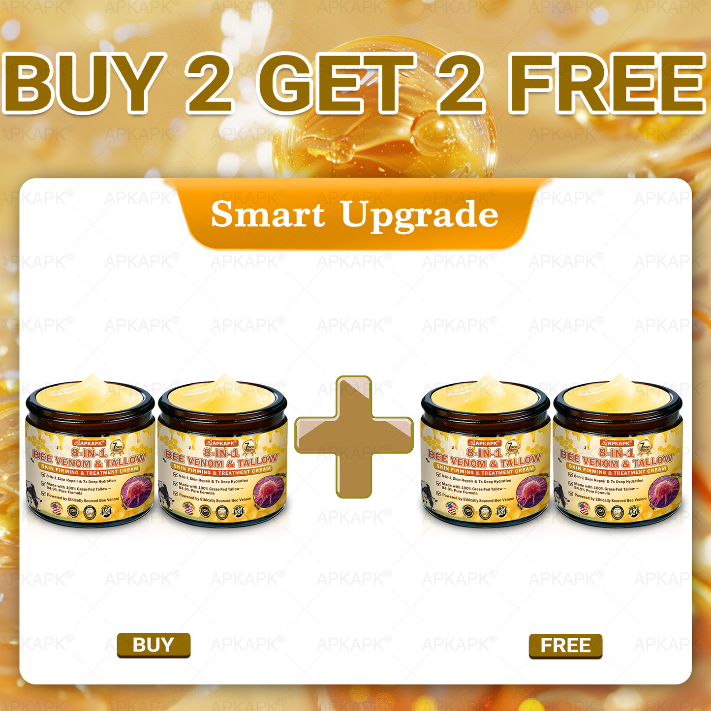 APKAPK®--Only 10 jars! Grab an exclusive 30% discount now! Keep your skin youthful and glowing in just 1 to 3 weeks. Don’t miss your chance—this offer won’t come around again until next year. Act fast! 180-day money back guarantee!